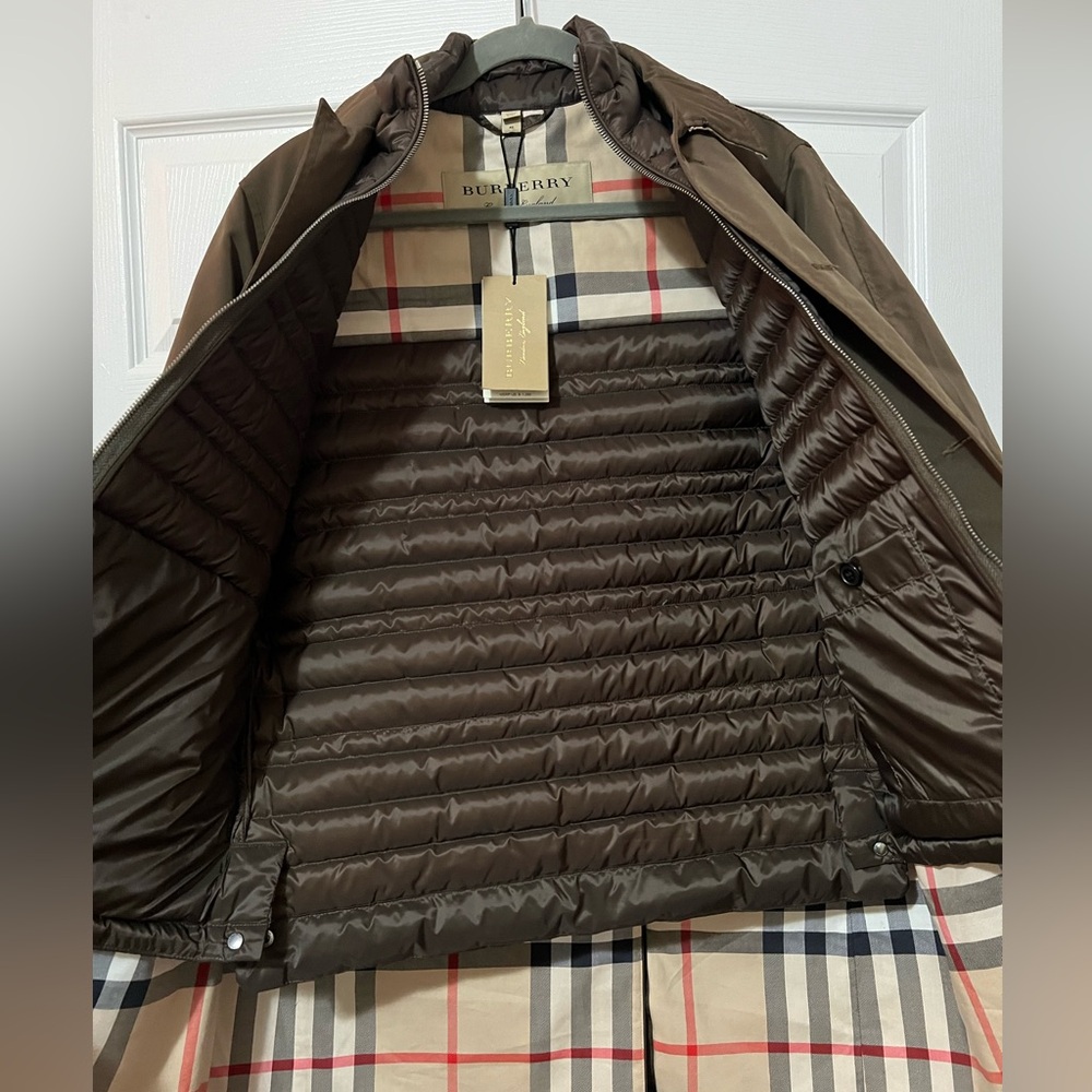 SOLD OFF POSHMARK 
Burberry Tunbridge Waterproof Coat with removable Down Vest - Picture 8 of 13